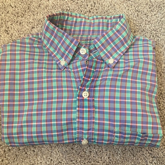 J. Crew light weight button down shirt slim fit - Picture 1 of 5